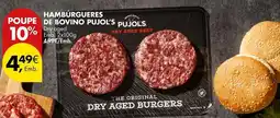 Pingo Doce Hamburgueres de bovino promoção
