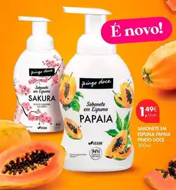 Pingo Doce Pingo doce - sabonete em espuma papaia promoção