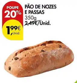 Pingo Doce Pão de nozes e passas promoção