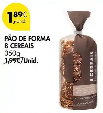 Pingo Doce Forma+ - pão de forma 8 cereais promoção