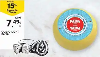 Continente Queijo Light Paiva promoção