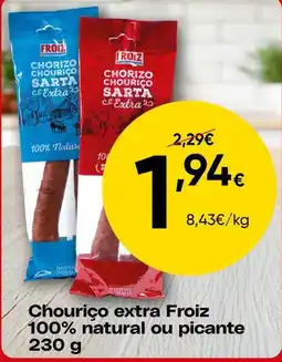 Froiz Chouriço extra Froiz promoção