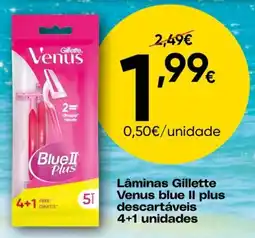 Froiz Lâminas gillette venus blue ii plus promoção