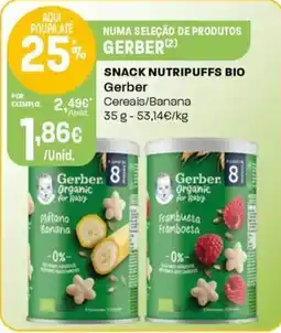 Intermarché Snack nutripuffs bio gerber promoção