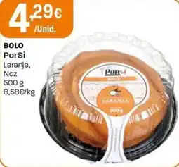 Intermarché Bolo porsi laranja, noz promoção