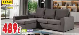 BragaJAV Sofá 3 Lug.C/Chaise Cairo promoção