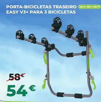 Feu Vert porta-bicicletas traseiro easy v3+ para 3 bicicletas go biker promoção