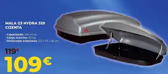 Feu Vert mala c3 hydra 320 cizenta promoção