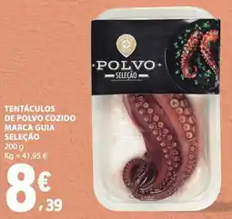 E.Leclerc tentáculos de polvo cozido marca guia seleção promoção