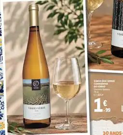 E.Leclerc Vinho doc verde companhia do vinho loureiro branco promoção