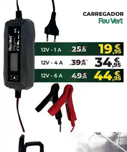 Feu Vert Carregador Feu Vert 12V - 6 A promoção