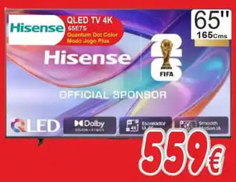 BragaJAV Hisense Qled tv 4k 65e7s promoção