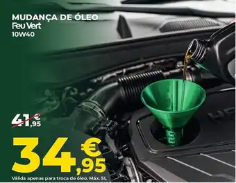 Mudança de óleo Feu Vert 10W40