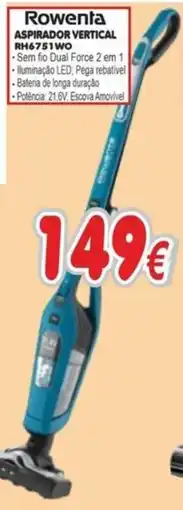 BragaJAV Rowenta aspirador vertical rh6751wo promoção