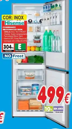 BragaJAV Hisense combinado rb390n4ccd inox promoção