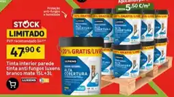 Leroy Merlin Tinta interior parede tinta anti fungos luxens branco mate promoção