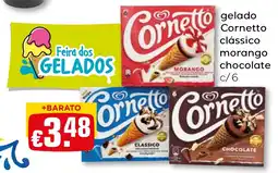 Bolama Cornetto clássico morango chocolate promoção