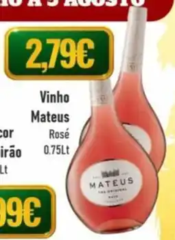 Belita Vinho Mateus Rosé promoção
