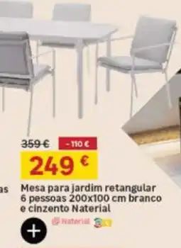 Leroy Merlin Mesa para jardim retangular promoção