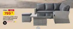 Leroy Merlin Conjunto jardim relax mes e sofá 6 pessoas davos material promoção