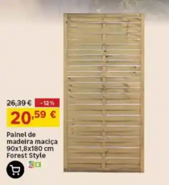 Painel de madeira maciça