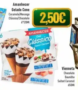 Belita Amanhecer Gelado Cone Caramelo/Morango Clássico/Chocolate promoção