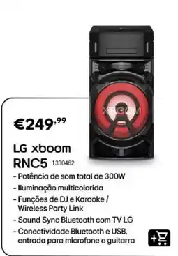 Radio Popular lg xboom rnc5 promoção
