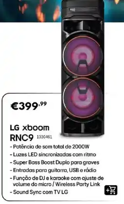 Radio Popular lg xboom rnc9 promoção