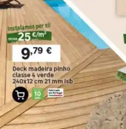 Leroy Merlin Deck madeira pinho promoção