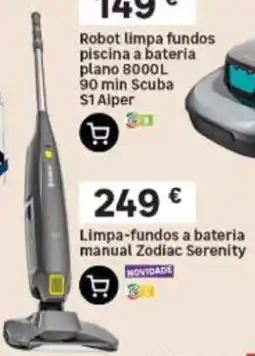 Leroy Merlin Limpa-fundos a bateria manual zodiac serenity promoção