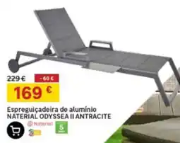 Leroy Merlin Espreguiçadeira de alumínio naterial odyssea ii antracite promoção