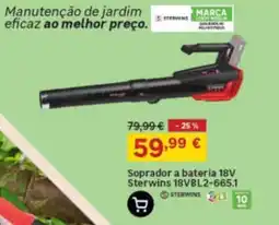 Leroy Merlin Soprador a bateria 18V Sterwins 18VBL2-665.1 promoção