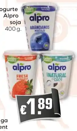 Bolama Yogurte alpro soja promoção