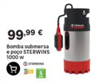 Bomba submersa e poço sterwins 1000 w