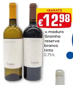 Bolama v. maduro grainha reserva branco tinto promoção