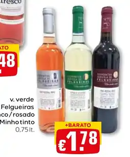 Bolama v. verde Felgueiras branco/rosado Minho tinto promoção