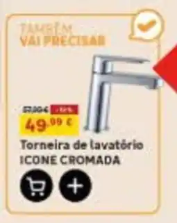 Leroy Merlin Torneira de lavatório icone cromada promoção