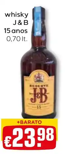 Bolama whisky j & b 15 anos promoção