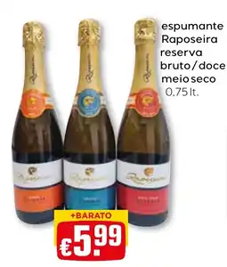Bolama espumante raposeira reserva promoção