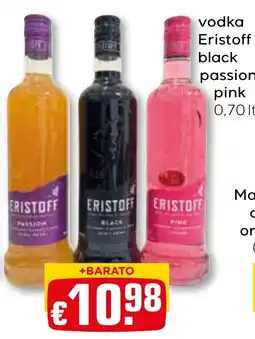 Bolama vodka eristoff black passion pink promoção