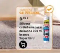 Leroy Merlin Silicone cozinhas e casas de banho branco Super UHU promoção