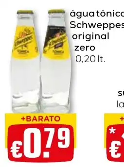 Bolama água tônica schweppes original zero promoção