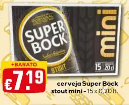 Bolama cerveja super bock stout mini promoção