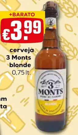 Bolama cerveja 3 monts blonde promoção