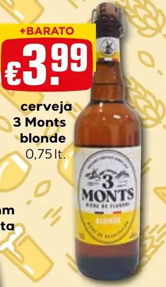 Bolama cerveja 3 monts blonde promoção