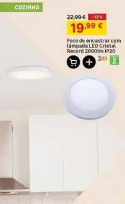 Leroy Merlin Foco de encastrar com lâmpada LED Cristal Record promoção