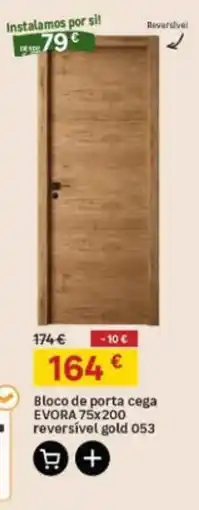 Leroy Merlin Bloco de porta cega evora reversível gold 053 promoção