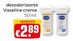 Bolama desodorizante vaseline creme promoção