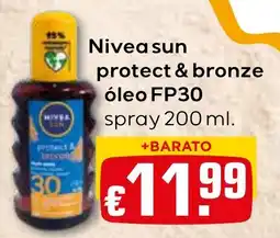 Bolama nivea sun protect & bronze óleo fp30 promoção