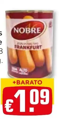 Bolama Nobre salsichas tipo frankfurt promoção